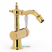 Смеситель для биде Tres Tres-Сlasic однорычажный с поворотным изливом золото 24222001OR