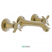 Змішувач для раковини Tres Tres-Clasic двовентильний зістарена латунь 24215102LV