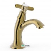 Кран для раковини Tres Tres-Clasic одновентильный 1 вода або попереднє змішування зістарена латунь 24250301LV