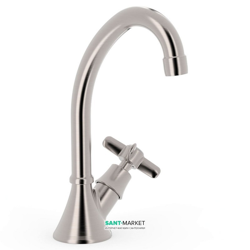 Кран для раковини Tres Tres-Clasic з боковим вентилем сталь 24230601AC