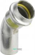 Отвод 45° Viega Sanpress Inox G 0226.1 с SC‑Contur d22 нержавеющая сталь 486211
