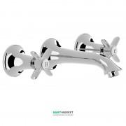 Змішувач для раковини Tres Tres-Clasic двовентильний хром 24215102