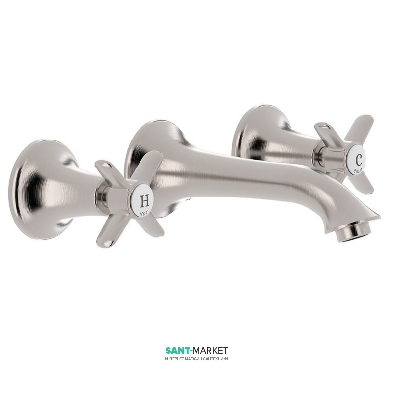 Смеситель для раковины Tres Tres-Сlasic двухвентильный сталь 24215102AC