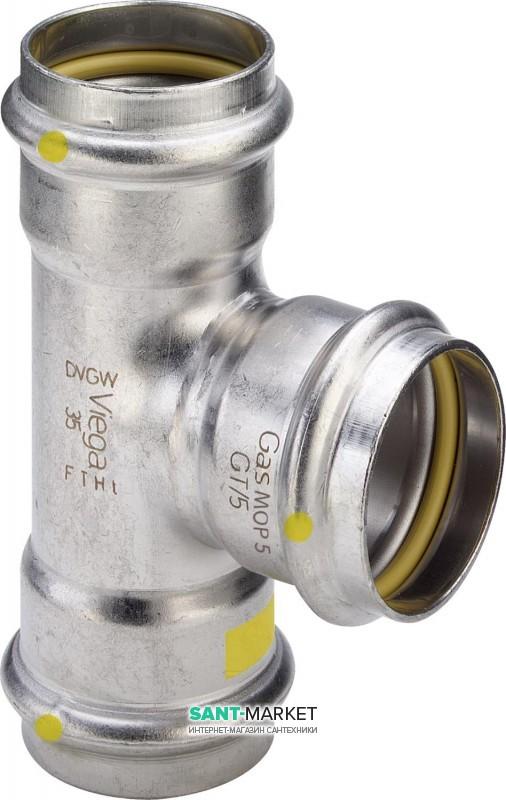 Трійник Viega Sanpress Inox G 0218 з SC-Contur d22хd22хd22 нержавіюча сталь 486488