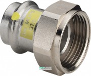 Перехід на нарізні сполучення Viega Sanpress Inox G 0263.1 з SC-Contur 22хG1 нержавеющая сталь 735838