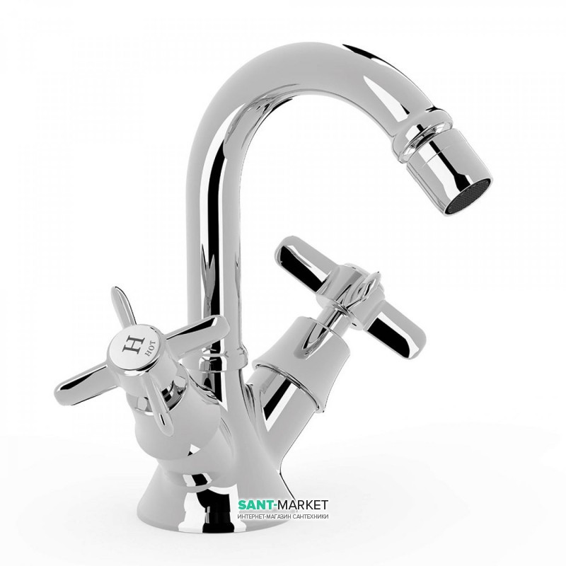 Смеситель для биде Tres Tres-Сlasic двухвентильный хром 24212201