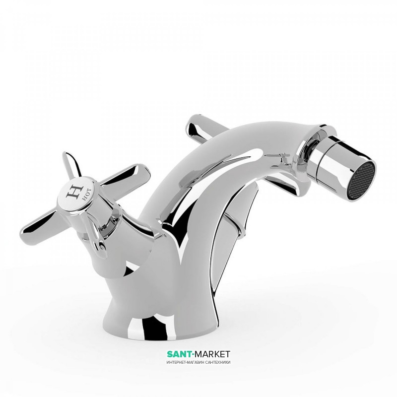 Смеситель для биде Tres Tres-Сlasic двухвентильный хром 24212101