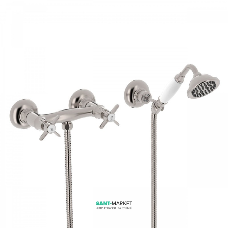 Смеситель для душа Tres Tres-Сlasic двухвентильный с ручным душем сталь 24216301AC