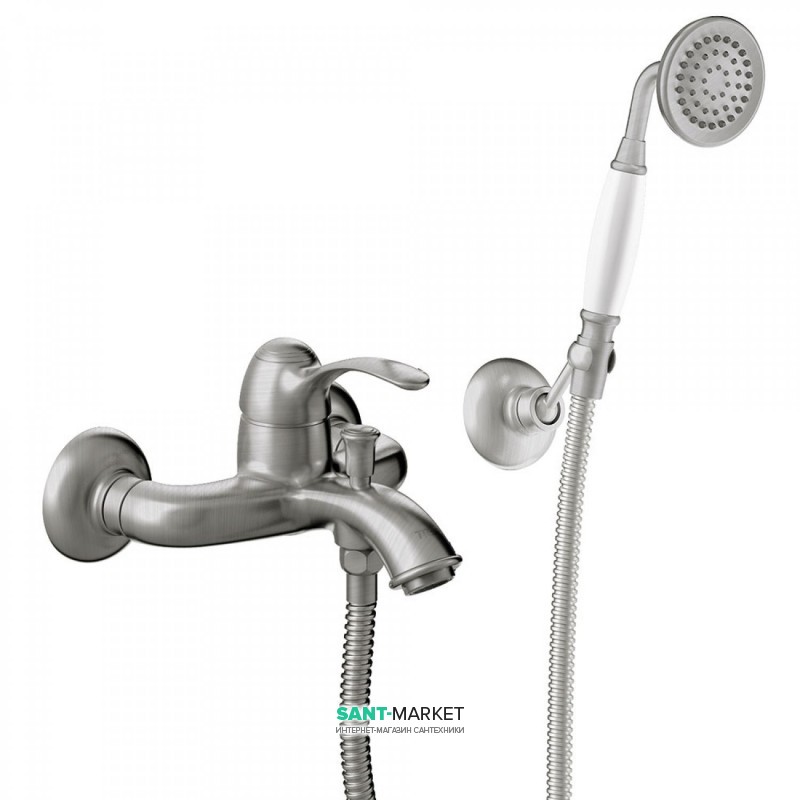 Смеситель для ванной Tres Tres-Сlasic с ручным душем сталь 24217001AC