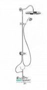 Душевая стойка Tres Tres-Сlasic с двухвентильным смесителем хром 24217602