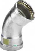 Отвод 45° Viega Sanpress Inox G 0226XL с SC‑Contur d88,9 нержавеющая сталь 578275