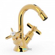 Смеситель для биде Tres Tres-Сlasic двухвентильный золото 24212201OR