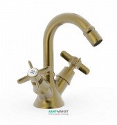 Смеситель для биде Tres Tres-Сlasic двухвентильный состаренная латунь матовая 24212201LM