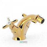Смеситель для биде Tres Tres-Сlasic двухвентильный золото 24212101OR