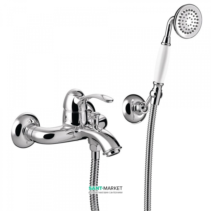 Змішувач для ванної Tres Tres-Clasic з ручним душем хром 24217001