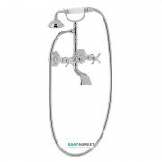 Смеситель для ванной Tres Tres-Сlasic с ручным душем хром 24217601