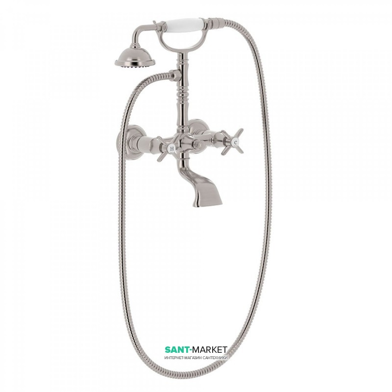 Змішувач для ванної Tres Tres-Clasic з ручним душем сталь 24217601AC