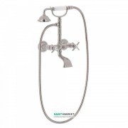 Смеситель для ванной Tres Tres-Сlasic с ручным душем сталь 24217601AC