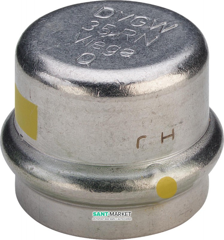 Заглушка Viega Sanpress Inox G 0256 с SC‑Contur d28 нержавеющая сталь 487263