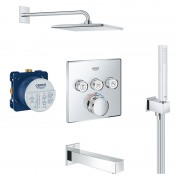 Душова система Grohe SmartControl з термостатом на 3 споживача хром 26405SC2