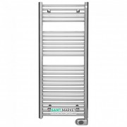 Электрический полотенцесушитель Zehnder Aura 300W стационарный с проводом хром PBECZ-120-50-MQ-SC