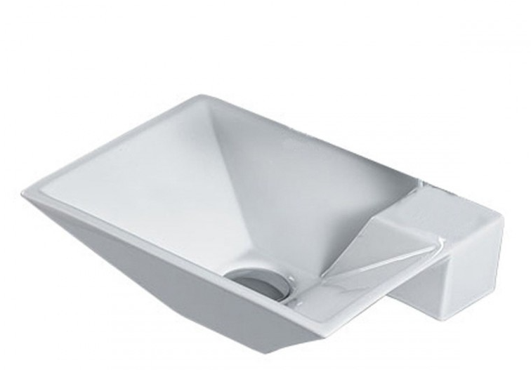 Раковина для ванної AeT Idea Clessidra підвісна прямокутна білий L271T0RPV1