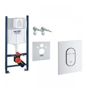 Система инсталляции Grohe Rapid SL для подвесного унитаза с кнопкой смыва белый UA3884400A