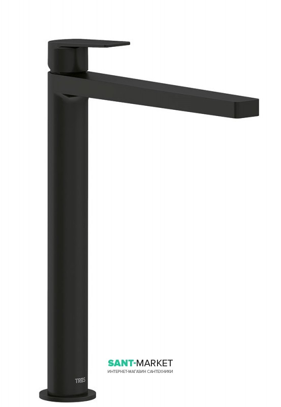 Смеситель для раковины Tres Project colors однорычажный черный матовый 21180301NM