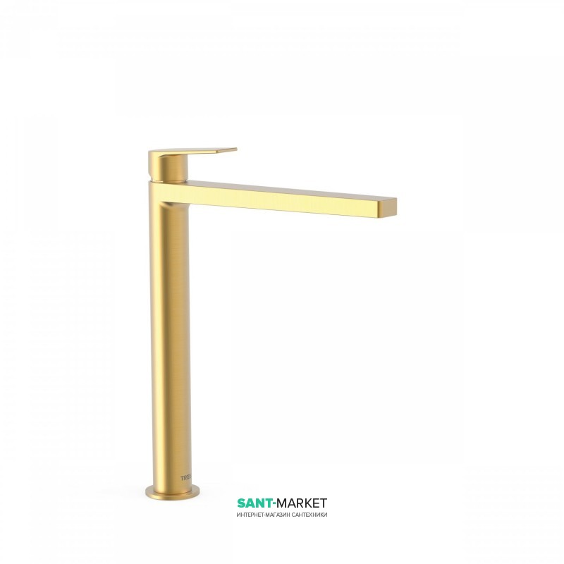Смеситель для раковины Tres Project colors однорычажный матовое золото 21180301OM