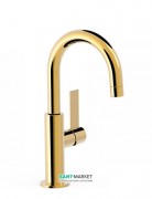 Смеситель для раковины Tres Project colors однорычажный золото 21190401OR