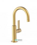 Смеситель для раковины Tres Project colors однорычажный матовое золото 21190401OM