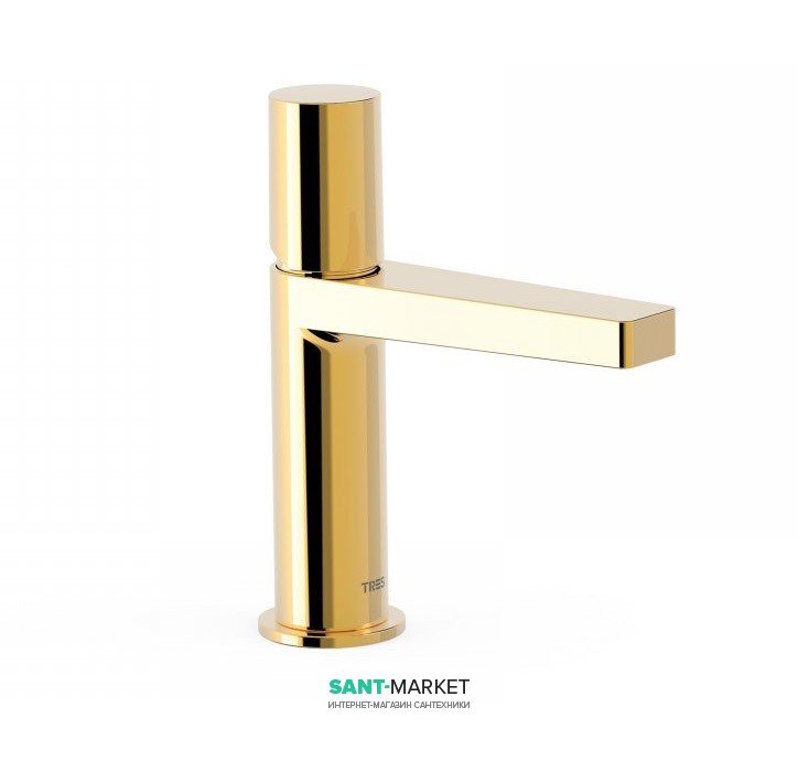 Смеситель для раковины Tres Project colors однорычажный золото 21110302OR