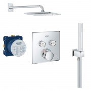 Душова система Grohe SmartControl Cube з термостатом на 2 споживача хром 26405SC1
