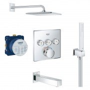 Душова система Grohe SmartControl з термостатом на 3 споживача хром 26405SC2