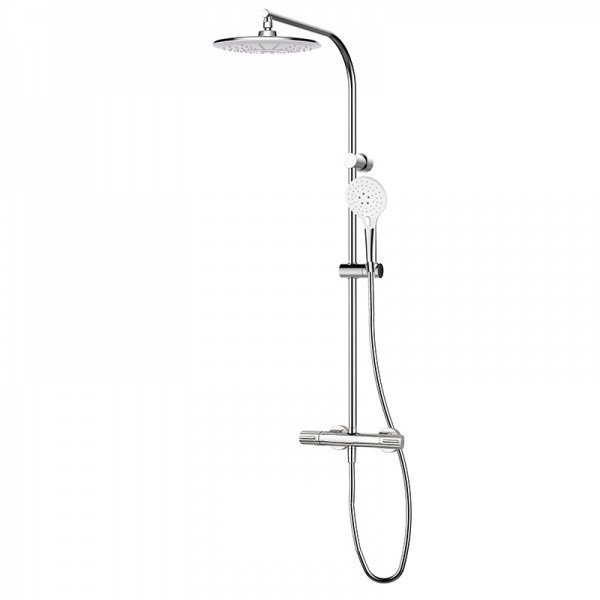 Душевая стойка GRB Dry с термостатом и ручным душем хром 44435440TL