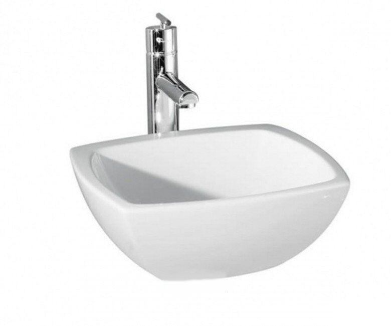 Раковина для ванної AeT Motivi накладна квадратна білий L233T0R0V0