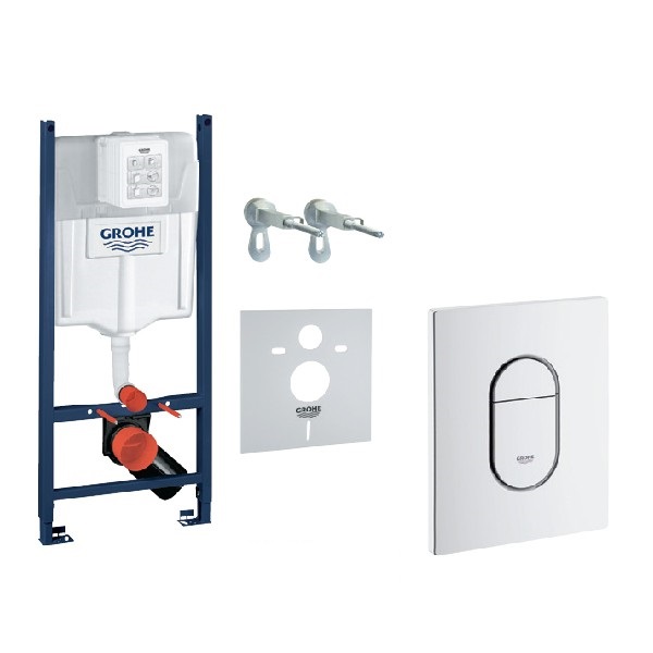 Система инсталляции Grohe Rapid SL для подвесного унитаза с кнопкой смыва белый UA3884400A