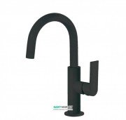 Смеситель для раковины Tres Loft colors однорычажный с поворотным изливом черный матовый 20020504NM