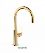 Смеситель для раковины Tres Loft colors однорычажный с поворотным изливом золото 20020505OR