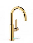 Смеситель для раковины Tres Project colors однорычажный золото 21190401OR