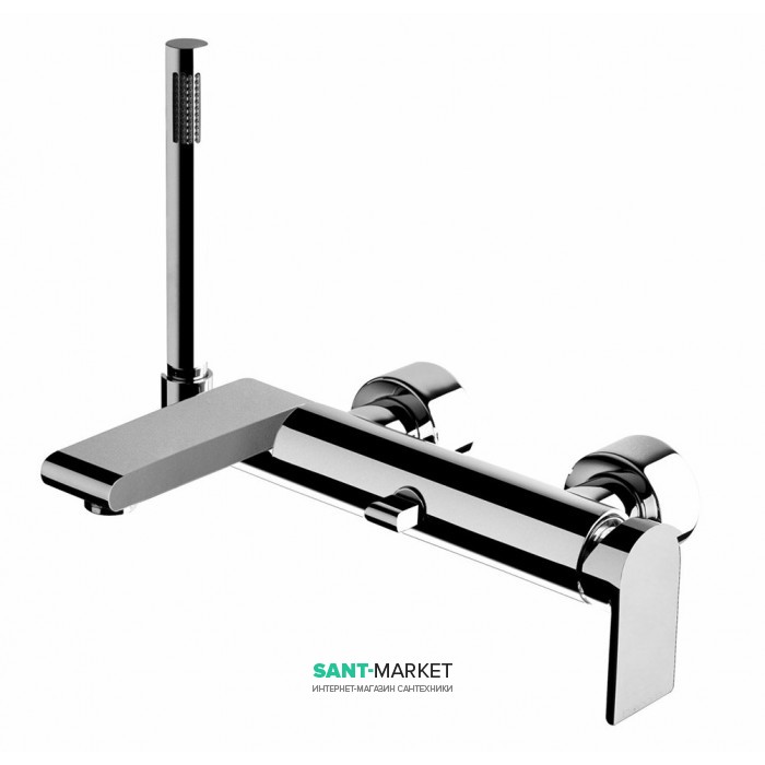 Смеситель для ванной Bonomi People однорычажный с ручным душем хром 152320