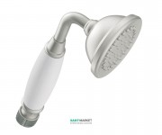 Душевая лейка Tres Tres-Сlasic 78 мм 1 тип струи сталь/белый 29963109AC