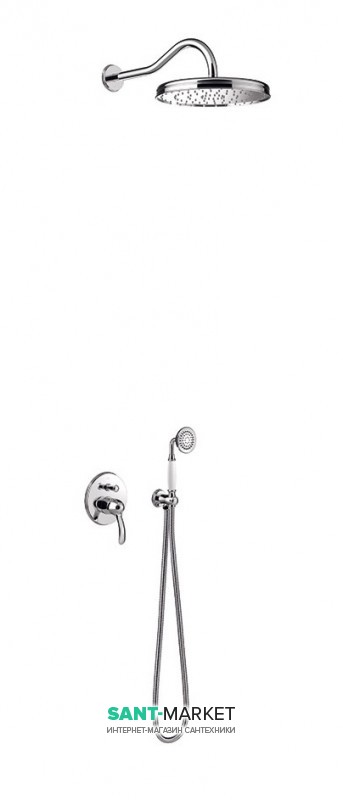 Душевая система скрытого монтажа Tres Tres-Сlasic с однорычажным смесителем хром 24218003