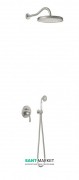 Душевая система скрытого монтажа Tres Tres-Сlasic с однорычажным смесителем сталь 24218003AC