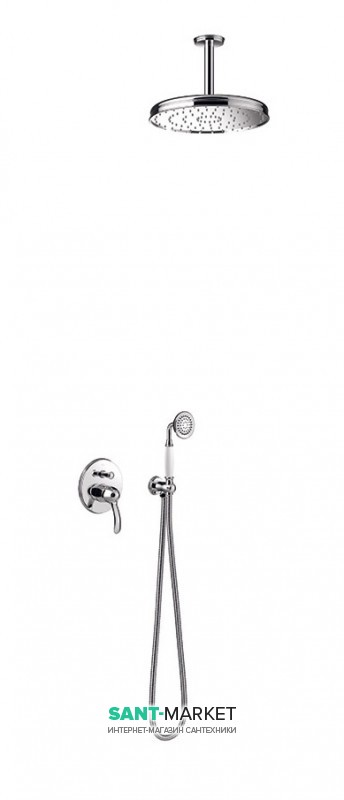 Душевая система скрытого монтажа Tres Tres-Сlasic с однорычажным смесителем хром 24218004
