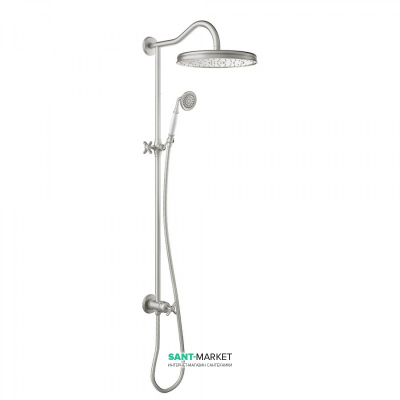 Душевая система Tres Tres-Сlasic с верхним и ручным душем латунь сталь 24247602AC