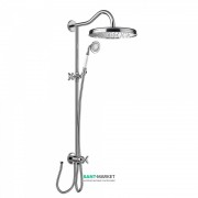 Душевая система Tres Tres-Сlasic с верхним и ручным душем латунь хром 24247601