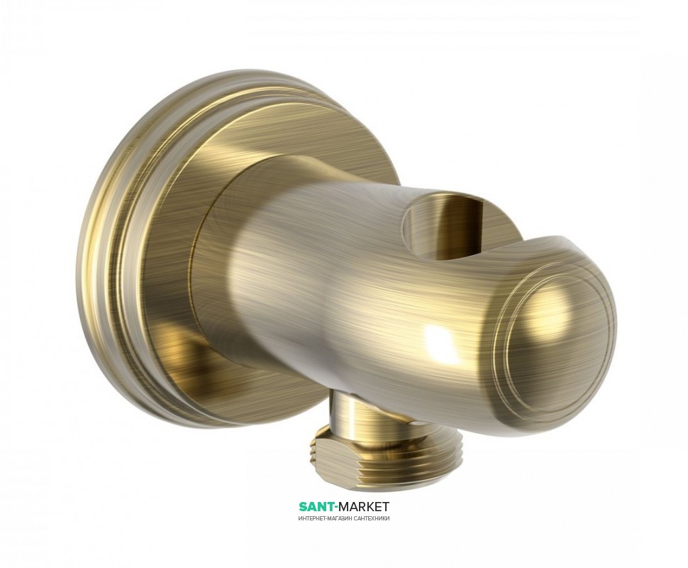 Шлангове під'єднання Tres Tres-Clasic з тримачем для душу зістарена латунь 24218201LV