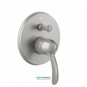 Смеситель для душа Tres Tres-Сlasic однорычажный встраиваемый 2 канала сталь 24218001AC