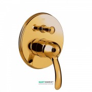 Змішувач для душу Tres Tres-Clasic одноважільний вбудований 2 канали золото 24218001OR